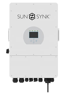 12KW SUNSYNK 3 PHASE HYBRID INVERTER , INCL WIFI CARD, 240A CHARGER, PV INPUT 15000W